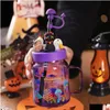 Canecas Halloween Cup Black Cat Canecas Cogumelo Little Devil Paradise Mark Glass St Insated Drop Delivery Home Garden Kitchen, Dining Bar D Dh5BW