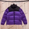 ハイエディションダウンジャケットファッションブランドコートTNF1996クラシックメンズとレディースのコットンジャケットバイオレンスオレンジホワイト90 700刺繍パントップ