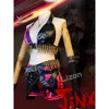 Game Crit Loli Cosplay Jinx Original Skin Magical Uniforms for Women Girls Sexy Party Costume Halloween cosplay