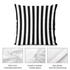 Almohada Black White Stripe Bedspread Cubiertas de tiro para la cubierta de la sala de estar Sofá Funda de almohada