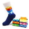 10 paires / lot chaussettes pour hommes dégradé couleur style homme homme chaussettes de compression tenue décontractée chaussettes d'affaires longues Meias Calcetines Hom291Q