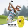 Golfväskor Bollhållare PVC Waterproof Mini Pouch Transparent Pocket Case Carry Bag Gifts for Kids Men Women 231102