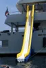 Utomhusspel Anpassad uppblåsbar vatten Yacht Slide Commercial Fun Play Equipment Air Dock Slide for Boat8