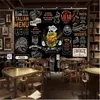 Fonds d'écran Style américain et européen Burger Pizza italienne Western Fast Food Restaurant fond papier peint mural Snack Bar papier peint 3D