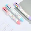 Kawaii Cute Little Girl 8 Colors Chunky Ballpoint Pen Japanese School Office Writing Supply Pens Accessories Gift Student Prize