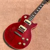 Custom shop, Made in China, chitarra elettrica di alta qualità, chitarra rossa, hardware cromato, tastiera in palissandro, consegna gratuita