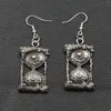 Boucles d'oreilles femmes charme soleil lune sablier pendentif rétro temps accessoires cadeau