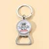 Vaderdag Keychain Gift Super Papa Time Gem bierflesopener Legering Keychain hanger in bulk