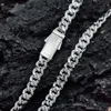 Pass Diamond Tester Vvs 8mm Iced Out Men's Hip-hop 925 Sterling Silver Moissanite Cuban Link Chain Necklace