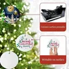 Decorações de Natal 25pcs em branco redondo enfeites de cerâmica de Natal árvore de Natal pendurado pingentes de sublimação decoração de cerâmica personalizada para casa 231102