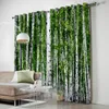 Curtain Birch Trees Nature Kids Room Living Kitchen Indoor Print Decor Window Treatment Panels With Grommets