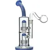 Matrix Perc Hookahs Gravity Glass Bong Bubbler Recycler Dab Rigs Rauchglas-Wasserpfeifen mit 18-mm-Kopf