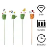 Decorative Flowers Flower Stakes Garden Support Floral Pot Metal Trellis Ornaments Pick Climbing Arrangement Stick Butterflies Sticks