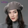 Berety Ciesz się kobietami zimowymi wełnianymi dzianinami francuski beret ciepłe klasyczne kolory modne czapki beretowe dla lady 231102