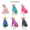 Köpek Giyim Sonbahar Kış Giysileri Küçük Köpekler için Yumuşak Sıcak Polar Polar Pet Tulum Yansıtıcı Kız Köpekleri için Tamamen Kapalı Mide Kat