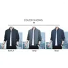 Herrjackor tfetters Business Casual Mens Jacket 2023 Spring and Autumn Fashion Stand Collar Solid For Men Work Office Coats