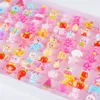 ジュエリー100pcs/lot子供樹脂漫画素敵なかわいいフルーツアニマルフラワープラントオープニングキッズボーイズガールズディージュエリーアクセサリー231101