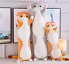 110 cm Big Sausage Cat Plush Toys Schode Animals Kawaii Plushie Soft Dolls Sleep Pillow Baby Companion Prezenty dla dzieci 2104864151