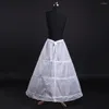 Dames slaapkleding vrouwen 3Hoops A-lijn petticoat verstelbare trekkoord Crinoline bruidsbal trouwjurk witte onderbladen taille laag