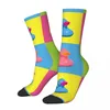 Men's Socks Happy Art Vintage Rubber Duck Street Style Casual Crew Sock Gift Pattern Printed