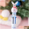 Ballpoint Pens Wholesale Cartoon Colorf Pen Santa Claus Xmas Tree Deer Ballpoint Merry Christmas Gifts Stationery Writing Tool Office Dho4W