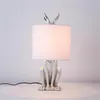 Table Lamps Nordic Led Lamp Masked Resin Light Retro Industrial Desk Bedroom Bedside Study Restaurant Decorate