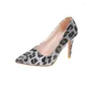 Abendschuhe Große Damen Heels Leopard Elegante Frau Sexy High Single Für hochhackige Luxus-Damenpumps