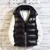 Designer jacket Men's down vest men's winter jacket white down jacket fashion embroidered badge women's down jacket warm standing collar vest black