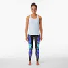 Active Pants Tattoo Blue Flame Design Leggings Push Up Sportswear Woman Gym 2023