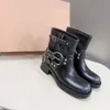 Miui High Shoe forバージョンブーツ家族短い女性