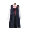 Clothing Sets Spring Japanese School Students Uniform Naval College Style Sailor Suit Korean Girls Costume