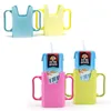 Infant Baby Drinks Cup Holder Baby Feeding Props Adjustable Handle Milk Box Support Spill-proof Case for Drinking Anti Sprinkling