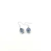 Orecchini pendenti che vendono orecchini dal design originale in agata blu, gioielli in pietra naturale, perline rotonde fatte a mano, da indossare ogni giorno