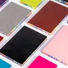 Notepads 1pc A6 Soft Leather Cover Rainbow Edge Notebook with 100 Sheets Office School Student Work Meeting Record Book Diary 231101