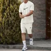 Luxury Designer Casual Sets Tracksuit Men Summer Fashion Sport Suit T-Shirt with Shorts suits Sportswear Two Pieces Outfits Male Hip Hop Streetwear S-5XL