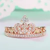 Cluster Rings In Silver Exquisite Princess Crown Ring For Ladies Rose Gold Zircon Engagement Birthday Jewelry Gift Tokyo Revengers