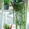 Decorative Flowers Artificial Plants Succulents Hanging 80cm/31.5in Fake String Of Pearls Faux Succulentsfor Home Office Indoor Decor