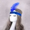 Carnaval indio avestruz jefe sombrero accesorios para el cabello fiesta de cumpleaños tocado lentejuelas diamante pluma Heawear para hombre y mujer