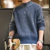 Męskie swetry Maden Double Yarn Retro Sailor Crewneck Sweter różnorodne wzór Męscy Podstawowy zagęszczony pullover zima jesień nosza próbka szyi 231102