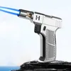 Lighters Windproof BBQ Kitchen Cooking Torch Turbine Lighter No Gas Cigar High Capacity Spray Gun Jewelry Metal Welding