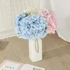 Guirnaldas de flores decorativas 1 pieza 18 cm Cabeza de flor de hortensia artificial Diy Decoración de boda Fondo de arco falso Flores Jardín de casa L0K0