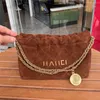 24SS Womens Shoulder Bag 24cm Leather Frosted Cowhide Diamond Gold Hardware Metallic Clasp Luxury Handbag Matelasse Chain Crossbody Bag Coin Purse Makeup Bags 22