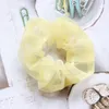 Tulle chiffon large intestine loop headwear for women's hair loops