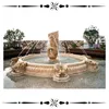 Piedra grande al aire libre de la fuente de agua del mármol del granito de la decoración de las decoraciones del jardín con la estatua