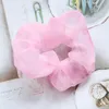 Tulle chiffon large intestine loop headwear for women's hair loops