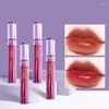 LIGH GLSS 1PC Lustro farbowanie kremu nawilżającego płynna szminka wodoodporna długotrwały różowy odcień koreański makijaż kosmetyczny kosmetyki