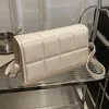 Kvällspåsar pu läder liten crossbody väska mode pläd damer hand lätt bärbar mjuk enkel för helgresor