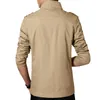 Men's Jackets Nice Jacket Men Slim Solid Casual Spring And Autumn Fashion Stand Collar Coats
