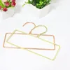 Hangers 10pcs Gold Coat Metal Clothes Rack Iron Material Rectangle For Bedroom Closet Organizer Heavy Duty Strong Non-Slip