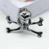 Brooches WKOUD Men Punk Skull Brooch Badges Vintage Skeleton Pins For Women Rock Style Broach Arrive 2023 Collar